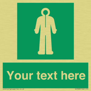 Custom sign safe condition Survival clothing